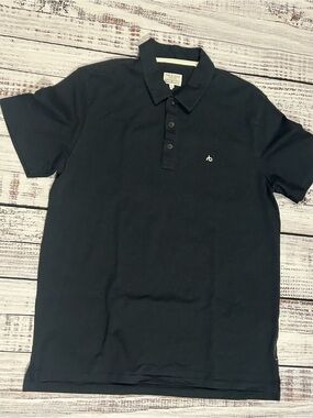 Men's rag and bone standard issue Black Polo Shirt large